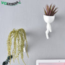 HOT Tree Man Flower Pot Planters for Plants Nordic Plant Pot Wall Modern Pot Plant Wall Pots Wall Flowerpot Cute White Planter