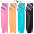 20/40/80Pcs Eye Brow Safe Face Blades Shaping Knife Eyebrow Trimmer Shaver Face Hair Removal Blades Cutter Woman Makeup Tools