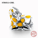 Dog Animal Footprint Beads 925 Sterling Silver Loyal Partners French Bulldog Doggy Charm Fit Bracelet for Women Diy Fine Jewelry