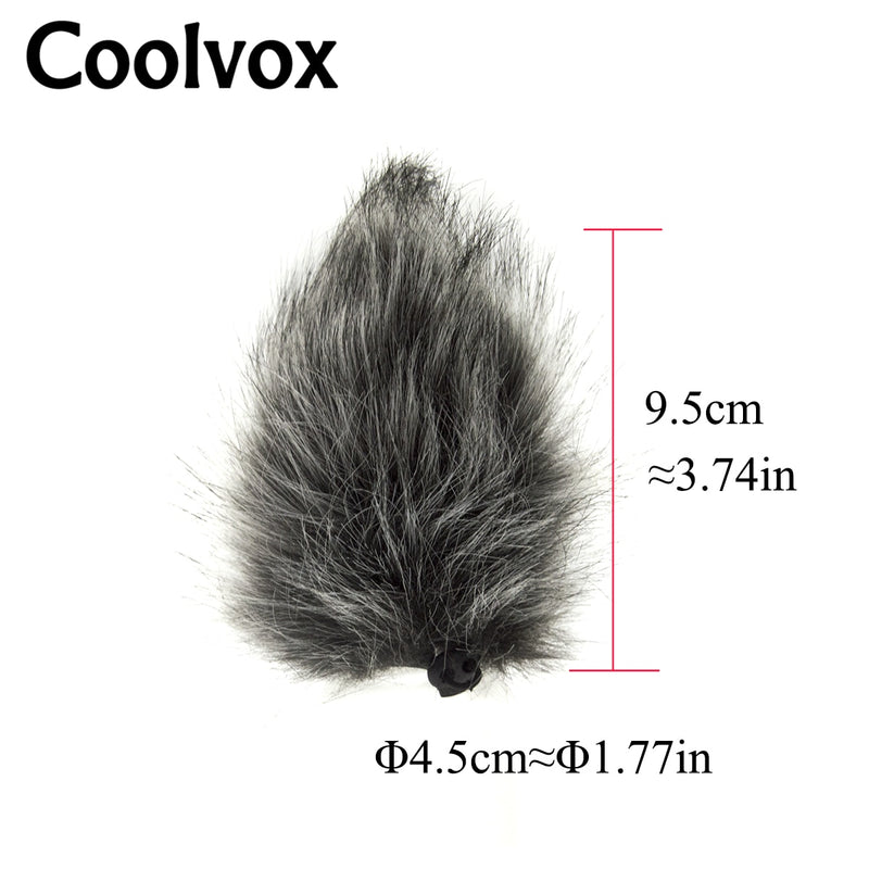 Windproof Sweater For Interview Microphone Camera Outdoor Film and Television Shooting Mic Fur Windscreen Windshield Muff Cover