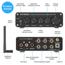 Newest Fosi Audio BT30D Bluetooth Sound Power Amplifier 2.1 Channel Bass & Treble Control Amp Audio Subwoofer 100W + 50W x2