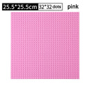 32*32 Dots Plastic Blocks Base Plates 50*50 Pink Compatible Big Brand City Classic Toys Mini Building Bricks Baseplates for Kids