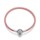 BISAER 925 Sterling Silber Dämonenauge Armbänder Blau Böse Augen Armreifen Pavefassung Zirkon 17-21CM für Damen Party Feiner Schmuck