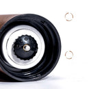 Portable Wood Grain Hand Manual Coffee Grinder Silver Stainless Steel Coffee Bean Burr Mill Hand Crank for Dropship