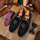The Vesper | Handmade Velvet Slip-On Loafer