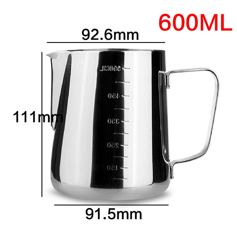 Stainless Steel Milk frothing Jug Espresso Coffee Pitcher Barista Craft Coffee Latte Milk Frothing Jug Pitcher 350 600 1000ml