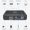 Smar 5 in 1 CCTV Mini DVR TVI CVI AHD CVBS IP Camera Digital Video Recorder 4CH 8CH 5M-N AHD DVR 5MP NVR Security System Onvif