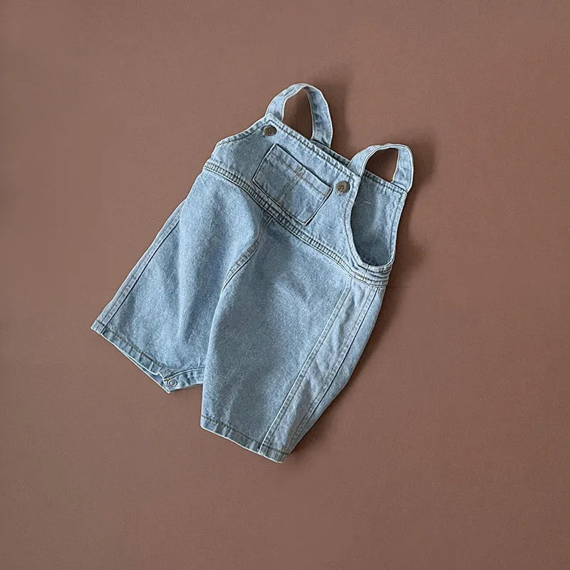 MILANCEL 2023 New Baby Overalls Toddler Girls Denim Jumpsuits Denim Clothes