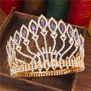 Crystal Queen Hochzeit Tiara Krone Braut Festzug Haarschmuck Barock Diadem Kopfschmuck Damen Braut Kopfschmuck Accessoires