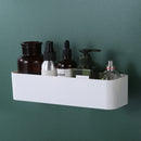 1PC ABS Wandmontierter Kosmetik-Aufbewahrungsbox Badezimmer-Aufbewahrungsregal Wandregal Klebstoff-Aufbewahrungsbehälter Badezimmer-Organizer-Zubehör