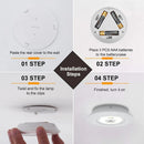 Super Bright COB Under Cabinet Light Wireless Remote Control Dimmable Wardrobe Lamp For Home Kitchen Closet Bedroom Night Lamp