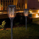 4Pcs Solar Flame Lamp Outdoor Torch Lights IP65 Safety Waterproof Light Flicker Lights for Garden Decoration Landscape Lawn Lamp