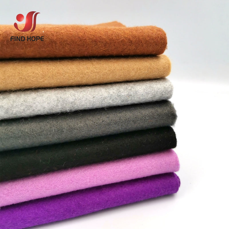 7 Rolls 20*90cm Soft Felt Fabric Non-woven Felt Fabric Sheet  DIY Sewing Dolls Crafts Material 1.4mm Thick