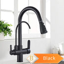 The Twofold Tap | Rozin 2-in-1 Filtered Kitchen Faucet in Antique Brass