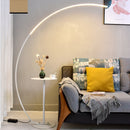 Nordic Dimmbare RGB CCT Fernbedienung Stehlampe Moderne LED C Angelstehleuchte Eck-Lese-Stehlampen Mit Tisch