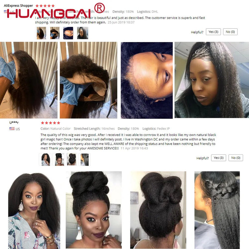 180% Kinky Straight 13*4 Lace Frontal Wig Peruvian Lace Frontal Human Hair Yaki Wigs Pre Plucked With Baby Hair Remy Lace Wig