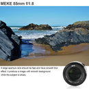 Meike 85mm F1.8 Full Frame Auto Focus Portrait Prime Lens for Nikon DSLR Cameras D500 D610 D750 D780 D800 D810 D850 D3400 D3500