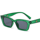 YOOSKE Vintage Rectangle Women Men Sunglasses Brand Designer Small Sun Glasses Frame Female Lady Eyeglasses UV400