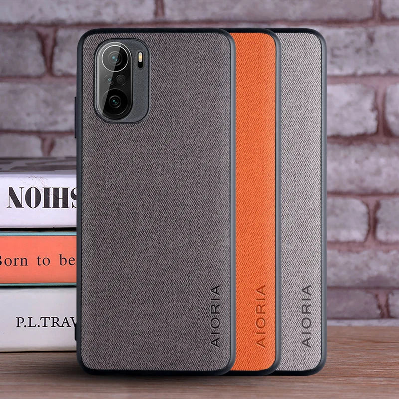 Case for Xiaomi Poco F3 Pro 5G NFC coque Luxury textile Leather skin soft hard phone cover for xiaomi poco f3 case funda capa