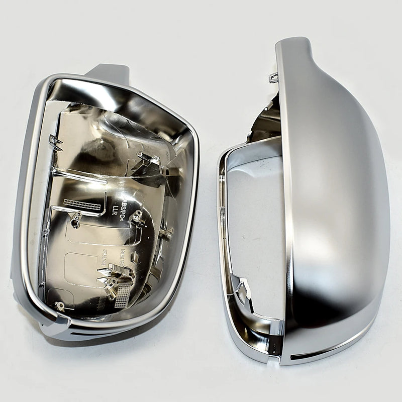 Matt Chrome Mirror Cover Rearview Side Mirror Cap S Line For Audi A3 A4 A5 B8.5 B8K 2011-2016 8F0857527B 8F0857528B