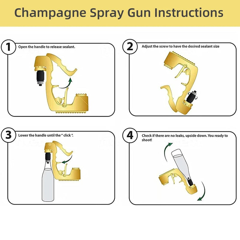 Champagne Gun Wine Sprayer Pistol Beer Bottle Durable Spray Gun ABS Plastic  Version stopper Ejector Pop it Kitchen Bar Tools