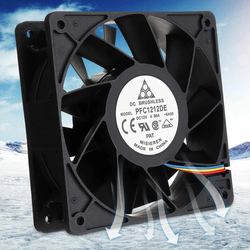 5000RPM 120x120  S7 S9 CPU Cooling Fan 4-pin Connector For Antminer Bitmain 12V/4.8A Portable Computer Cooler Fans