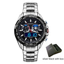 BOAMIGO New Luxury Brand Sports Men Watches Military Fashion Stainless Steel Digital Quartz Watch relogio masculino