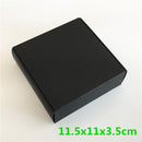 24Pcs Black Cardboard Packaging Boxes  Jewelry  Boxes Multiple Sizes Aircraft Gift Box Black Handmade Soap Packaging Boxes