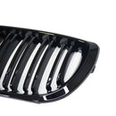 1 Paar Auto Front Nierengitter glänzend schwarz Doppelstreben Haubengrill für BMW 3er E46 2002-2005 Renngitter Autoersatz