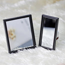 1Pcs 1/12 Dollhouse Miniature Accessories Mini Alloy Mirror Simulation Bathroom Mirror Model Toys for Doll House Decoration