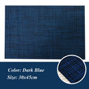 2/4/6Pcs Placemats PVC Dining Table Mat Weave Disc Pads Bowl Coasters De Cozinha 30*45cm Plate Bar Kitchen Coffee Table Mat
