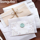 kundenspezifische transparente Umschlag-lichtdurchlässige Papierumschläge des Umschlag-10pcs/lot stellten Brief-Weinlese-Hochzeits-Einladungs-Umschläge für Karten ein