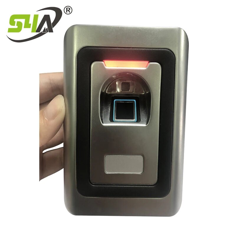 Metal Fingerprint Standalone Access Controller - Program by remote control or Add card and Delete card