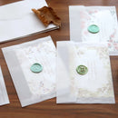 kundenspezifische transparente Umschlag-lichtdurchlässige Papierumschläge des Umschlag-10pcs/lot stellten Brief-Weinlese-Hochzeits-Einladungs-Umschläge für Karten ein