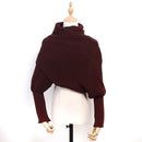 Europe and American style new winter wool scarves for men and women with sleeves knitted scarf thick warm high-end fashion