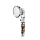 Bathroom SPA Shower Head 3 Modes Adjustable One-Button Water Stop With Anion Filter Ball High Pressure Nozzle Replaceable Panel