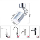 Universal Splash Filter Faucet 720 Degrees Spray Head Anti Splash Filter Faucet Movable Kitchen Tap Water Saving Nozzle Sprayer