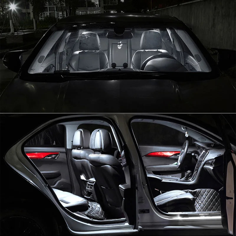 TPKE 9Pc LED Interior Light Kit For Skoda Kamiq 2019 2020 2021 2022 Vehicle Indoor Map Dome Lamp Car Accessories Canbus No Error