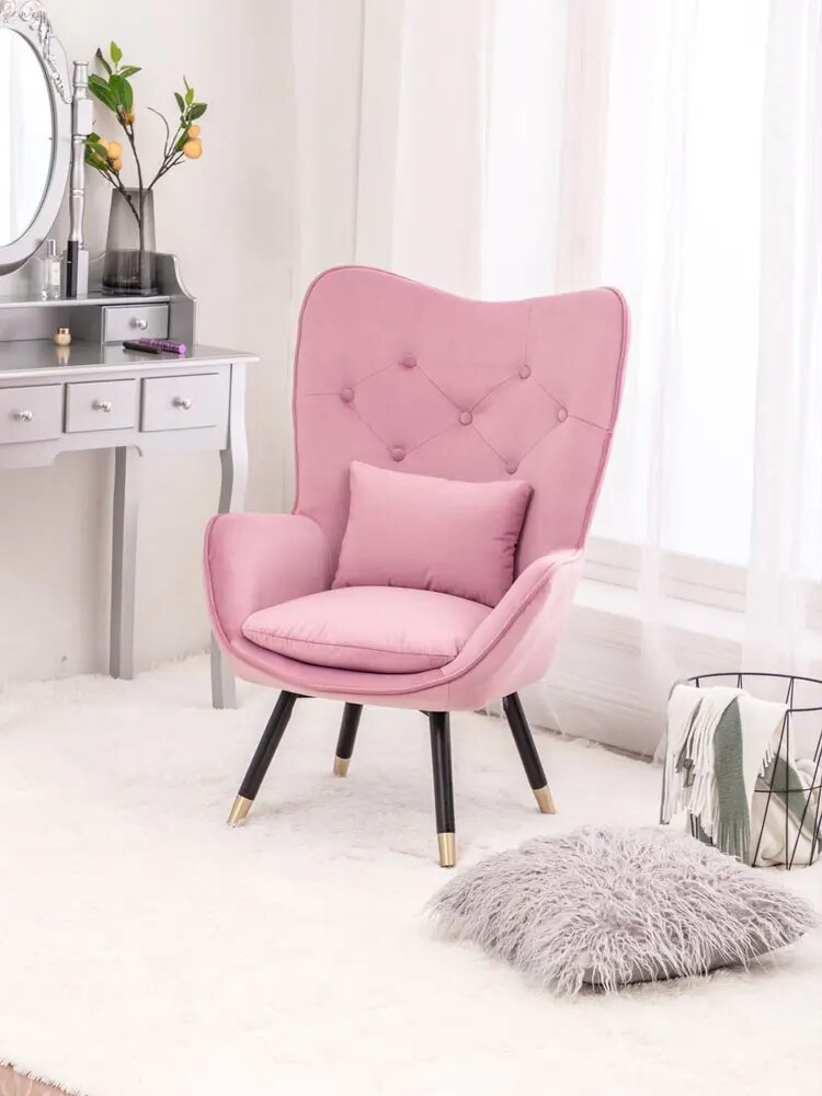 Chair Lazy Sofa Chaise Modern Small Apartment Balcony Bedside Leisure Bedroom Chairs Sofa Chair For Home Living Room Armchairs