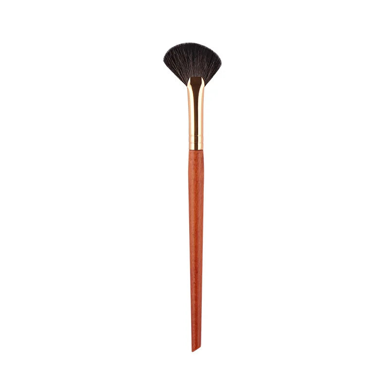 1 piece Small Fan Makeup brushes Highlighter Nose shadow Make up brush Blusher contour exquisite beauty tools Goat hair