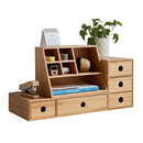 Japan Style Office Desktop Storage Box Bamboo Wood Creative Combination Rack Drawer Multi-layer Debris Sorting Box