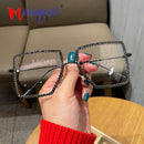 Kurzsichtigkeit Weitsichtigkeit Damen Sonnenbrillen Vintage Brillen mit klaren Gläsern Damen Luxus Strass-Brillen Herren Optische Brillen