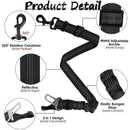 Benepaw Bungee Dog Car Seat Belt 2 In 1 Latch Bar Attachment Elastic Reflective Pet Safety Belt Universal Vehicle Traveling