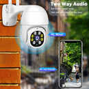 QZT WLAN IP Kamera Außen Nachtsicht Videoüberwachung Wasserdichte Drahtlose CCTV PTZ Kamera Außen Hausüberwachungskamera WLAN