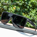 CRIXALIS Fashion Polarisierte Sonnenbrille für Herren Quadratisch Oversize Blendschutz Fahrer Spiegel Sonnenbrille Damen UV400 Brille Herren