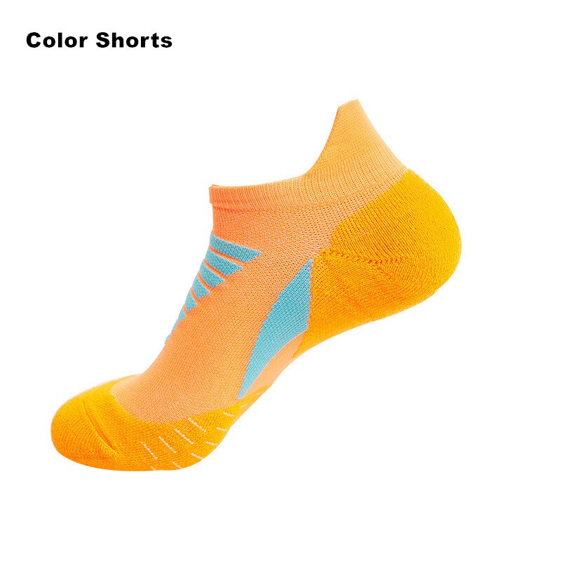 Professional Running Socks Cotton Thick Terry Socks Summer Basketball Tennis Men Sports Socks Shock Absorption Moisture Wicking