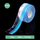 3,2Mx3,8CM Wasserdichtes Waschbecken-Dichtungsband PVC Selbstklebend Schimmelfest Wandaufkleber für Küchenherd Toilettenspalt