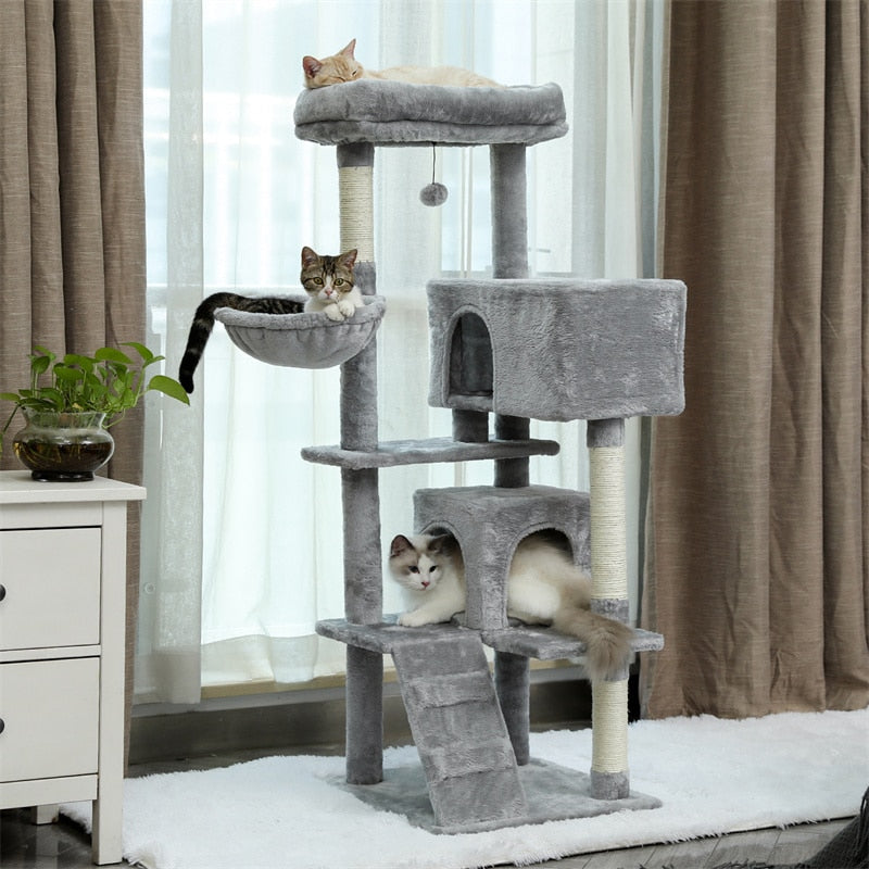 Krabpaal Toren Condo Speeltuin Kooi Kitten Multi-Level Activiteit Centrum Speelhuis Medium Krabpaal Meubels Pluche