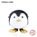 Dog Animal Footprint Beads 925 Sterling Silver Loyal Partners French Bulldog Doggy Charm Fit Bracelet for Women Diy Fine Jewelry