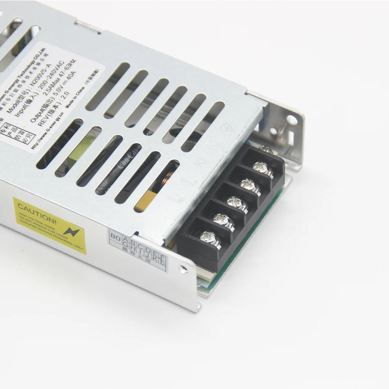 Ultra-thin Special LED display Switching Power Supply 220VAC Input, 5V 40A 200W Output